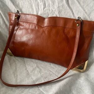 Vintage Brown Leather Shoulder Bag